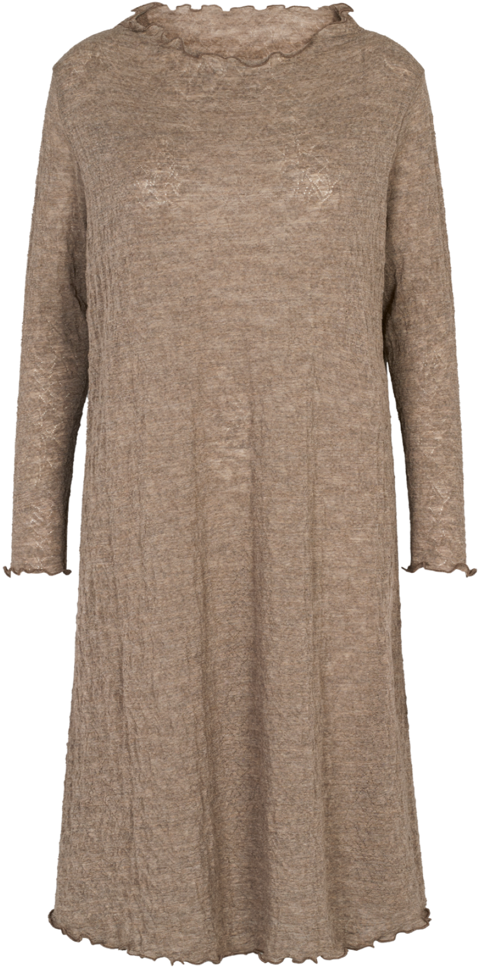 Oversize dress jacquard merino